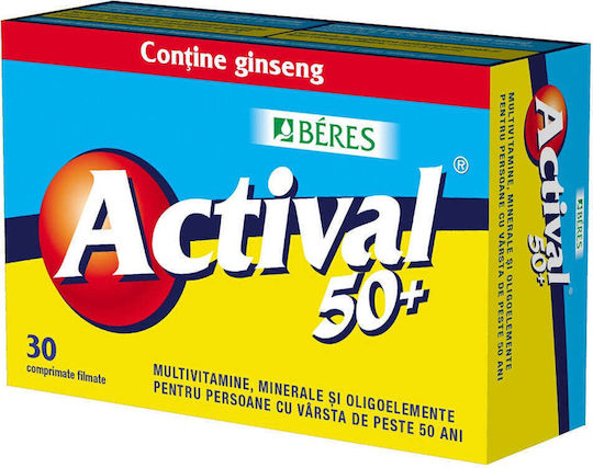 Béres Beres Actival 50+ Supliment pentru Întărirea Sistemului Imunitar 30 Capsule