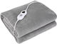 Alista Home Pătură Electrică Semi Dublă Lavabilă cu Temporizator Gri 135W 130x180cm