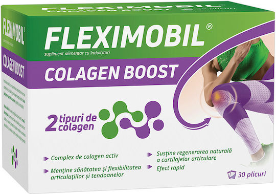 Fleximobil Collagen Boost Supliment Pentru Sănătatea Articulațiilor 30 Plicuri