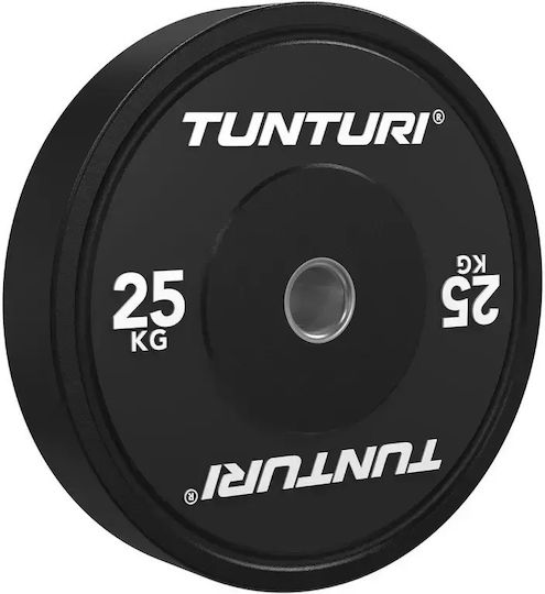 Tunturi 25kg Rubber Plate 1 Piece 45mm