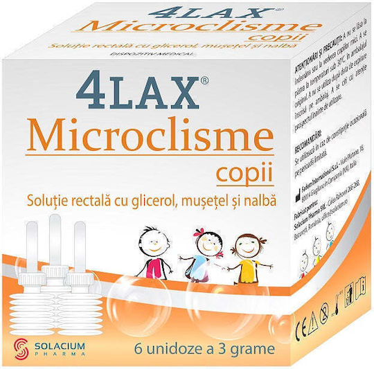 Solacium Pharma Microclismă 4lax Microclismă Pentru Constipație Potrivit Pentru Copii 4 Bucăți