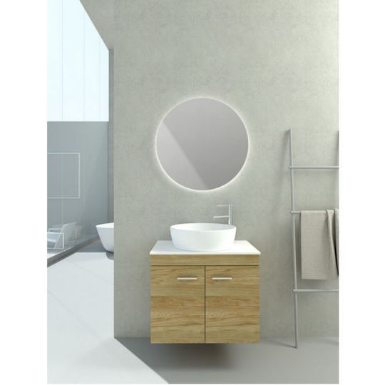 Savvopoulos Emily X Badezimmer Waschtisch-Einheit mit Licht Light Hickory