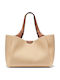Fabric Women's Shoulder Bag Beige