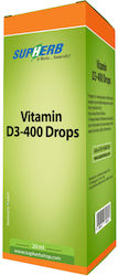Supherb Vitamin D3 Βιταμίνη 400iu 20ml