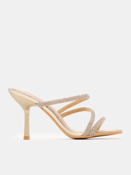 Luigi Sandals with Strass Gold