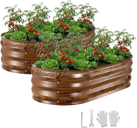 Vevor Set 2 Metallische Bronze Pflanzgefäße Vevor Set 2 Metallische Bronze Pflanzgefäße