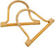 Handmade Bamboo Handles 16x13cm Pair Natural Light
