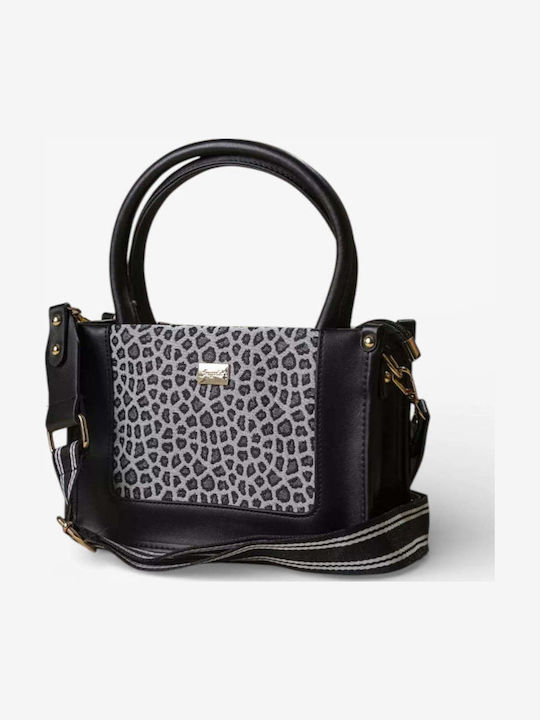Stoff Damen Handtasche Silber