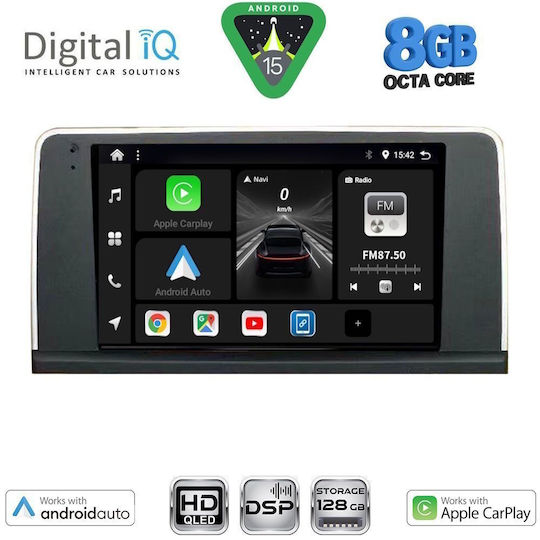 Digital IQ Ηχοσύστημα Αυτοκινήτου για BMW X5 (E70) / X6 (E71) 2006-2009 (Bluetooth/USB/WiFi/GPS/Apple-Carplay/Android-Auto) με Οθόνη Αφής 9"