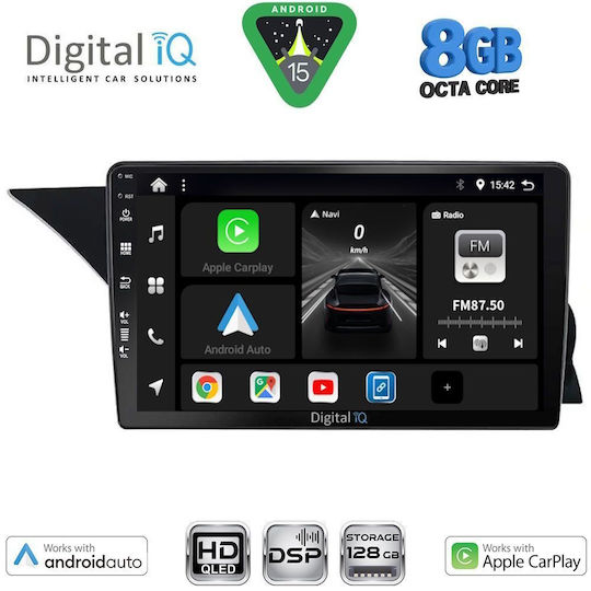Digital IQ Ηχοσύστημα Αυτοκινήτου για Mercedes-Benz GLK 2008-2012 (Bluetooth/USB/WiFi/GPS/Apple-Carplay/Android-Auto) με Οθόνη Αφής 9"