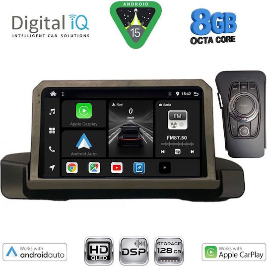 Digital IQ Ηχοσύστημα Αυτοκινήτου για BMW Σειρά 3 2005-2012 (Bluetooth/USB/WiFi/GPS/Apple-Carplay/Android-Auto) με Οθόνη Αφής 9"