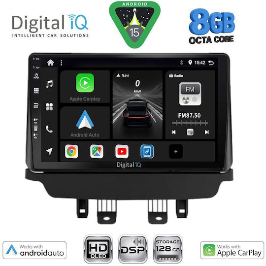 Digital IQ Car Audio System for Mazda CX-3 2014-2023 Bluetooth USB WiFi GPS Apple CarPlay Android Auto with 9" Touch Screen