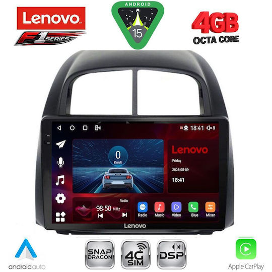 Lenovo Ηχοσύστημα Αυτοκινήτου για Daihatsu Sirion 2006-2012 (Bluetooth/USB/WiFi/GPS/Apple-Carplay/Android-Auto) με Οθόνη Αφής 10"