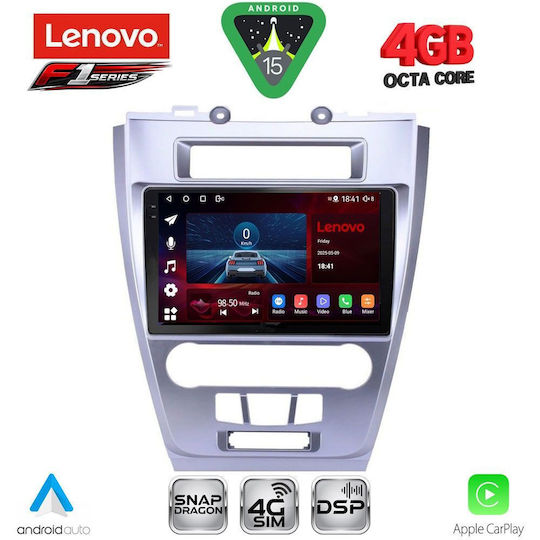Lenovo Car Audio System for Ford Fusion 2012-2017 Bluetooth USB WiFi GPS Apple CarPlay Android Auto with 10" Touch Screen