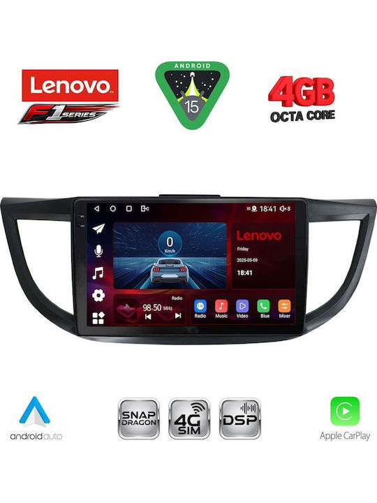 Lenovo Car Audio System for Honda CR-V 2013-2017 Bluetooth USB WiFi GPS Apple CarPlay Android Auto with 10" Touch Screen