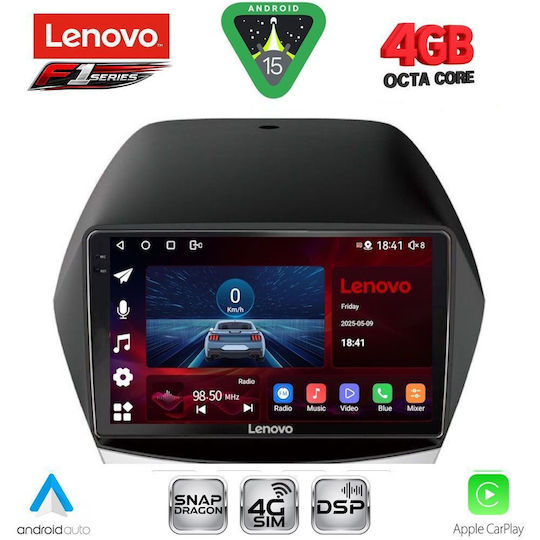 Lenovo Car Audio System for Hyundai iX35 2010-2015 Bluetooth USB WiFi GPS Apple CarPlay Android Auto with 10" Touch Screen