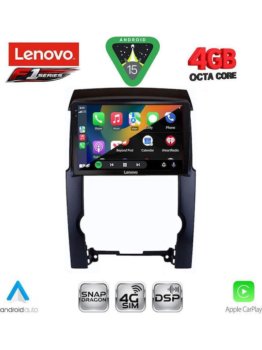 Lenovo Car Audio System for Kia Sorento 2009-2014 (Bluetooth/USB/WiFi/GPS/Apple CarPlay/Android Auto) with 10" Touch Screen