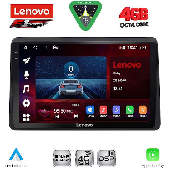 Lenovo Ηχοσύστημα Αυτοκινήτου για Opel Movano Renault Master Nissan NV400 2020 (Bluetooth/USB/WiFi/GPS/Apple-Carplay/Android-Auto) με Οθόνη Αφής 10"