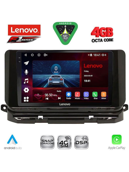 Lenovo Car Audio System for Skoda Octavia 2021 Bluetooth USB WiFi GPS Apple CarPlay Android Auto with 10" Touch Screen