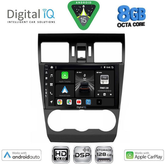 Digital IQ Car Audio System for Subaru Forester / Impreza 2013-2019 (Bluetooth/USB/WiFi/GPS/Apple CarPlay/Android Auto) with 9" Touch Screen