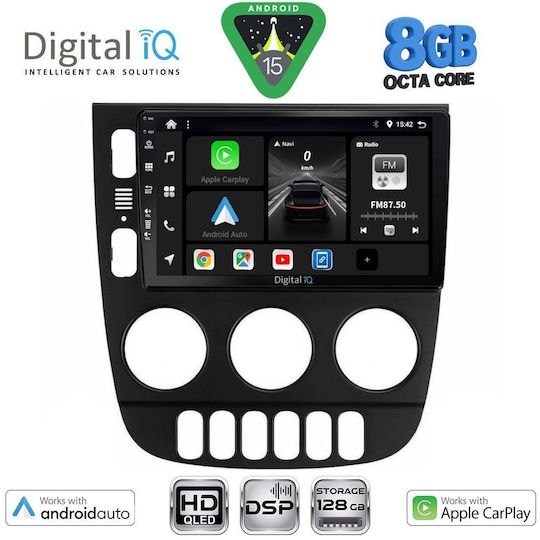 Digital IQ Car Audio System for Mercedes-Benz ML 2002-2005 (Bluetooth/USB/WiFi/GPS/Apple CarPlay/Android Auto) with 9" Touch Screen