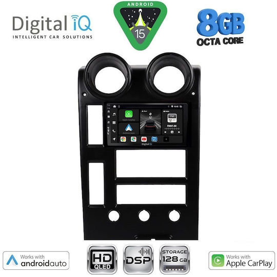 Digital IQ Ηχοσύστημα Αυτοκινήτου Hummer H2 2001-2007 (Bluetooth/USB/WiFi/GPS/Apple-Carplay/Android-Auto) με Οθόνη Αφής 9"