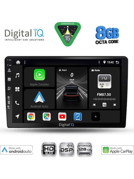 Digital IQ Car Audio System for Kia Ceed 2006-2009 Bluetooth USB WiFi GPS Apple CarPlay Android Auto with 9" Touch Screen