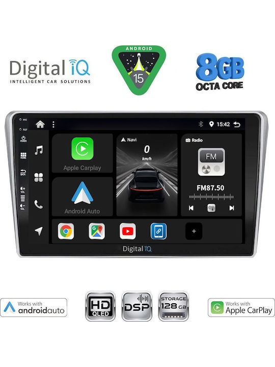 Digital IQ Car Audio System for Toyota Avensis 2003-2009 Bluetooth USB WiFi GPS Apple CarPlay Android Auto with 9" Touch Screen