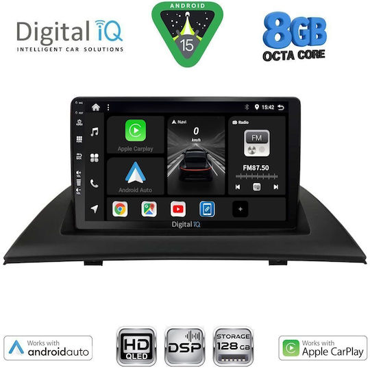 Digital IQ Ηχοσύστημα Αυτοκινήτου για BMW X3 (E83) 2003-2010 (Bluetooth/USB/WiFi/GPS/Apple-Carplay/Android-Auto) με Οθόνη Αφής 9"