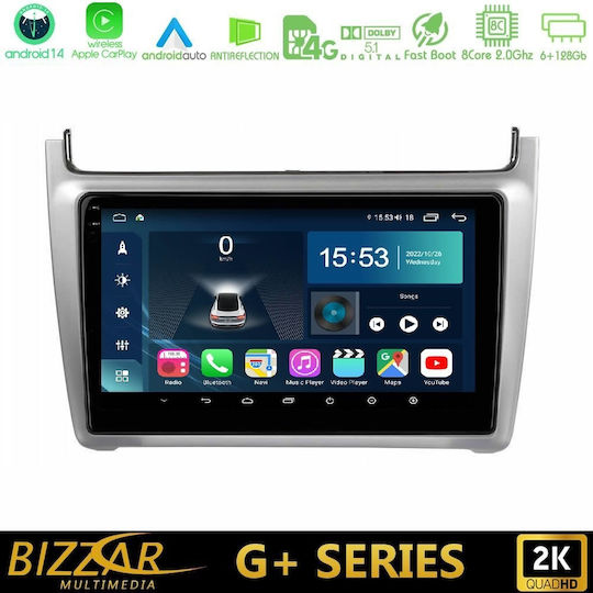 Ηχοσύστημα Αυτοκινήτου για Volkswagen Polo 2014-2017 (Bluetooth/USB/WiFi/GPS/Apple-Carplay/Android-Auto) με Οθόνη Αφής 9"