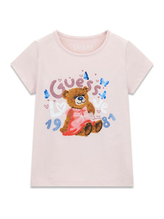 Guess Kids Short-Sleeved Top Pink K6ri03