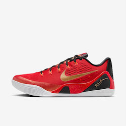 Nike Kobe 9 EM Elite Low EM Protro "China" Low Basketball Shoes University Red / Metallic Gold / Black Nike Kobe 9 EM Elite Low EM Protro "China" Low Basketball Shoes University Red / Metallic Gold / Black