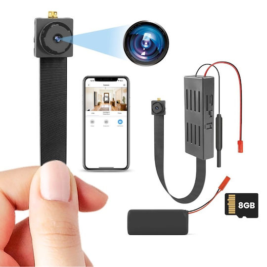 WiFi Spionagekamera 1080p mit Speicherkartensteckplatz