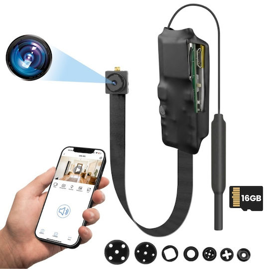 WiFi Spionagekamera 1080p mit Speicherkartensteckplatz