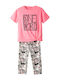 Kids Set with Leggings Summer 2pcs Fuchsia