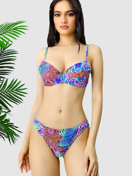 Set Bikini Floral Violet