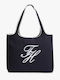 Tommy Fabric Women's Shoulder Bag Blue