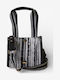 Damen Stoff Tote Handtasche Grau