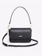 Crossover Tasche Leder Damen Schulter Schwarz