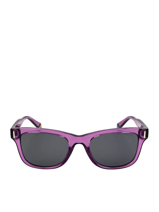 Polaroid Unisex Sunglasses with Purple Frame an...