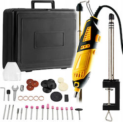 Mini Polizor Tăiere Gravare Șlefuire Zola 10 000–35 000 Rpm 6 Setări Viteză 185 W 99 Discuri Bituri De Tăiere Cutii De Depozitare 32 X 23.5 X 9 Cm
