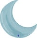 Moon Foil Jumbo Light Blue Moon Balloon 92cm