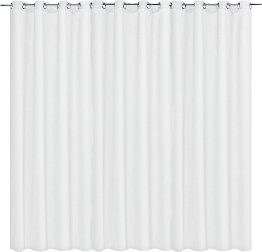 Jemidi24 Stella Perdea Opacitate Cu Capse Alb 300x245cm
