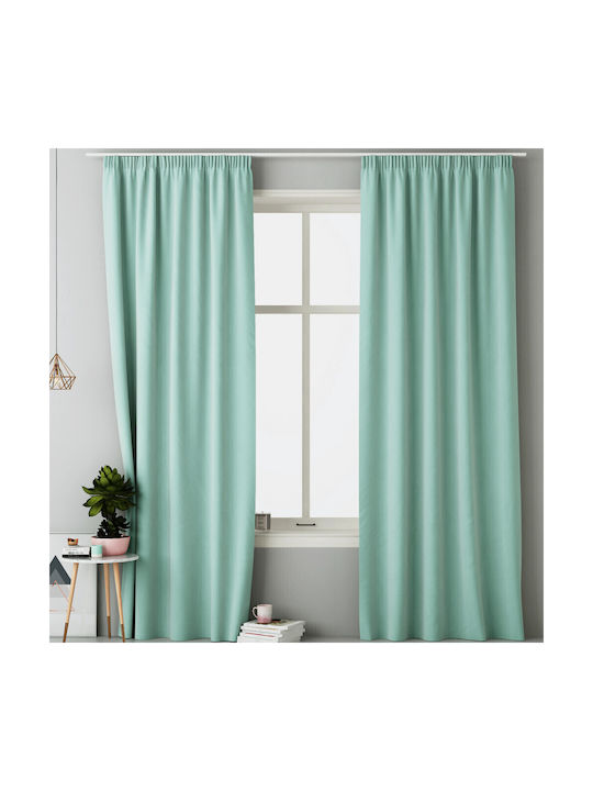 Jemidi24 Vorhang mit Bleistiftfalten Lola Grüne 140x250cm