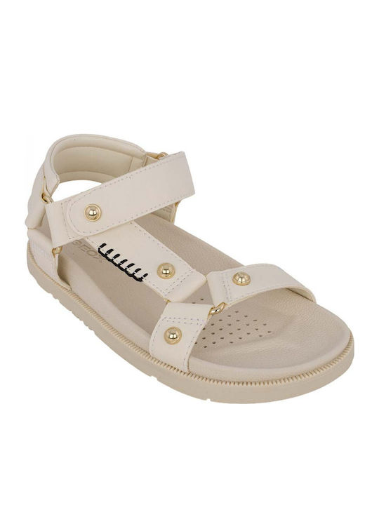 Geox Παιδικά Πέδιλα J Sandal Ανατομικά Λευκά