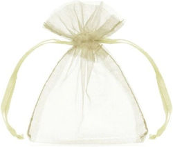 Cream Organza Pouch 10 Pieces