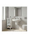 Bookcase Clare White 30x20x88cm