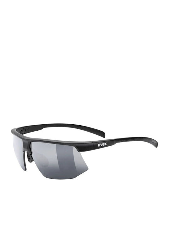 Uvex Unisex Sunglasses with Black Frame and Black Mirror Lens S5340102210