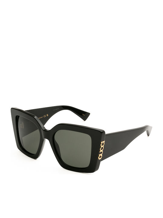 Gucci Women Sunglasses With Black Horn-Rimmed Frame And Grey Lens GG2039S 001