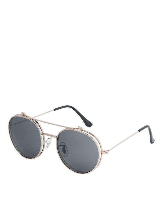 Jack & Jones Jacflip Up Unisex Sunglasses with Gray Frame and Gray Lenses